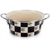 Orion Emailletopf DAMIER 20cm, 2,2L Induktionsgeeignet