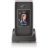 Beafon SL645 LTE (4G), Klappgehäuse, Single SIM, 7,11 cm (2.8"), 1,3 MP, 1550 mAh, Schwarz, Silber