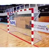 Powershot Handballtor zum Einbetonieren aus Aluminium