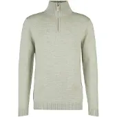 Stoic - MerinoKnit MMXX.Kniva Half Zip - Merinopullover Gr 4XL grau/beige