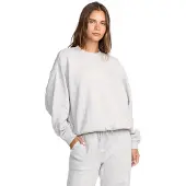 Billabong Sweatshirt "So Sunny Kendal", Damen, Gr. XS, grau (erdgrau), Obermaterial: 80% Baumwolle, 20% Polyester., Sweatshirts Sweatshirt