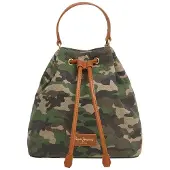 Pepe Jeans für Damen. PL0300056 Ganya grüne Tasche (OSFA), Lässig, Camouflage, Baumwolle