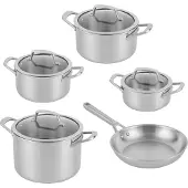 Ninja EverClad 5-teiliges Set aus Edelstahl, Suppentöpfe, Pfanne