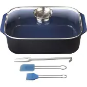 GSW Bräter "Ceramica kobatblau" 1 Stk. tlg. Aluminiumguss