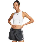 Adidas Tanktop ORIGINALS "ESS RIB TANK", Damen, Gr. XL, weiß, Obermaterial: 46% Baumwolle, 45% Viskose, 9% Elasthan, Tops Tanktop, für Erwachsene
