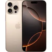 Apple iPhone 16 Pro Max, 256GB, Titan Wüstensand, Titan Wüstensand, 256GB, 6,9", 4,5 - 30 W USB PD,