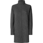 Pepe Jeans für Damen. PL9537714 Carola Kleid grau (XL), Lässig, Polyester, Langarm