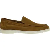 Hackett London für Herren. HMS21473 Martin Weiche braune Leder-Slipper (42), Wohnung, Wildleder, Keine, Lässig