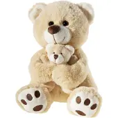 Heunec Bär beige mit Baby Größe 25 cm