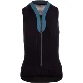 Q36.5 - Women's Jersey sleeveless L1 Pinstripe - Rad Singlet Gr L schwarz
