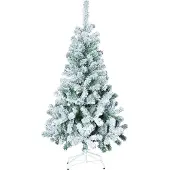 Feeric 180 cm Künstlicher Weihnachtsbaum mit schoenen weissen Schneeflocken -