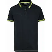 U Power EY264BC Linea Enjoy Modell Way Herren Kurzarm, 95% Baumwolle / 5% Elasthan, Black Carbon, XL Größe