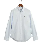 Gant für Herren. 3000132 Hemd Slim Fit Streifen Popeline hellblau (XXL), Lässig, Baumwolle, Klassisch, Langarm