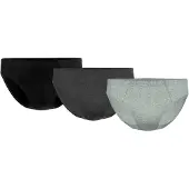 Seidensticker Slip "Slip 3er Pack", Herren, Gr. XL, bunt (schwarz, grau), Obermaterial: 95% Baumwolle CO. 5% Elasthan EL., Unterhosen Slip