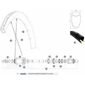 Mavic Cosmic Pro Carbon Ust Disc Rear Felge