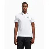 Emporio Armani für Herren. 8NPF16_PJVUZ Lässiges weißes Poloshirt (5XL), Baumwolle, Kurzarm