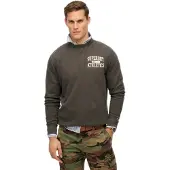 Superdry für Herren. M2014090A Athletic ESS Sweatshirt graumeliert (XXL), Lässig, Baumwolle