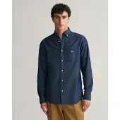 Gant für Herren. 3000400 Hemd Regular Fit navy (4XL), Lässig, Baumwolle, Klassisch, Langarm, Marine
