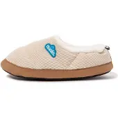 Nuvola . Hausschuhe für Herren Damen rutschfester Sohle warm gepolstert bequem creme 34-35 - UNCODY