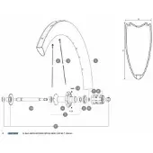 Mavic Aero Cxr 60 C/t Rear Right Speiche 10 Einheiten
