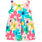 Boboli Satin Floral ärmelloses Kleid