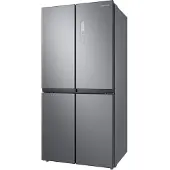 Samsung RF48A400EM9/EG, French Door, 488 ℓ, Edelstahl Look, Freistehend, French door, Silber, Touchsteuerung, LED, An Tür