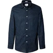 Pepe Jeans für Herren. PM3090837 Craig navy shirt (L), Lässig, Baumwolle, Langarm, Marine