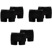 Puma Herren Boxershorts 6er Pack Black / Black - L