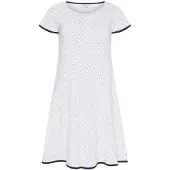 Sea Ranch Dot Kurzarm Langes Kleid