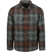 Superdry für Herren. M4011050A Miller grünes Hemd (M), Lässig, Polyester, Langarm