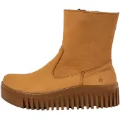 Art für Damen. 1153114ZM003_024 Leder-Stiefeletten 1531 Brighton braun (40), 3 bis 5 cm, Reißverschluss, Lässig
