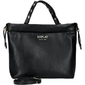 Replay Handtasche Umhängetasche Handbag Black schwarz