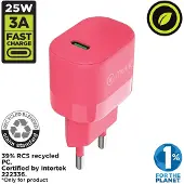 Muvit For Change Pd 25w Usb-c-ladegerät Rosa Rosa One Size