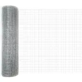 vidaXL Doppelstabmattenzaun 10000 x 50 cm Silber