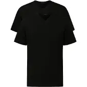 Schiesser T-Shirt Herren 008151 Black (2er Set)-S