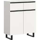 Ebuy24 Tomasa Sideboard 2 Türen, 2 Schubladen weiß.