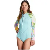 Billabong Salty Dayz 2 Mm Langarm-shorty Für Damen Mit Frontreißverschluss