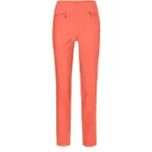 Goldner 2-in-1-Hose "Schlupfhose LOUISA mit Steppnähten", Damen, Gr. 42, N-Gr, orange (papaya), Obermaterial: 67% Baumwolle CO. 28% Polyamid PA. 5% Elasthan EL., Hosen 2-in-1-Hose, Ohne
