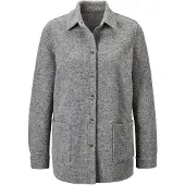 Goldner "Kurzgröße Lässige Wolljacke mit Hemdkragen" Knöpfe