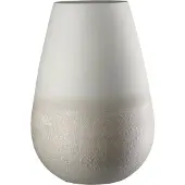Gilde Tischvase "Vase rund Echo beige", beige, B:23cm H:33cm T:23cm, Metall, Vasen, Tischvase