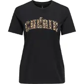 ONLY T-Shirt "ONLDITTE LIFE RHNSTN S/S ANIMAL TOP JRS"