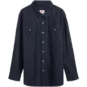 Levi's Jeanshemd PLUS, Herren, Gr. XXL (64/66), N-Gr, rot (rot cast rinse taked), Denim/Jeans, Obermaterial: 100% Baumwolle, bequem hüftlang, 1-Knopf-Manschette, Hemden Jeanshemd, im Westernstyle