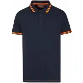 U Power Way Arbeits-Poloshirt, Stretch-Baumwolle, Schmale Passform, Blau, L