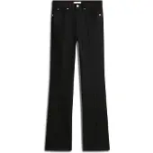 Tommy Hilfiger Bootcut-Jeans "DNM BOOTCUT RW", Damen, Gr. 34, Länge 32, schwarz, Denim/Jeans, Obermaterial: 98% Baumwolle, 2% Elasthan, Abriebeffekte, bootcut fit knöchellang, Jeans Bootcut-Jeans