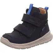 Superfit Winterboots "BREEZE, WMS: mittel", Mädchen, Gr. 24, blau (dunkelblau), Nubukleder, unifarben, Schuhe Winterboots, Babyschuh, Klettschuh mit GORE-Tex, Größenschablone zum Download