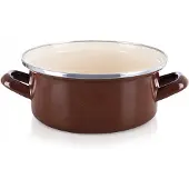 Orion Brauner Emailletopf, 18,5 cm, 1,6 l
