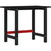 vidaXL Werkbank Dunkelbraun 100x60x81,5 cm Massivholz Eiche