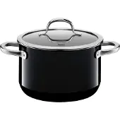 Silit Fleischtopf "Passion Black", schwarz, H:12,8cm Ø:20cm, Töpfe, Fleischtopf, Made in Germany