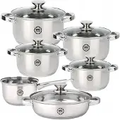 MG HOME Verso Daily Kochgeschirr Set Edelstahl 11 Teile