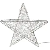 Am Design LED Stern , silber (silberfarben), T:8cm Ø:55cm, Leuchten, LED Stern, Weihnachtsstern, Weihnachtsdeko aussen